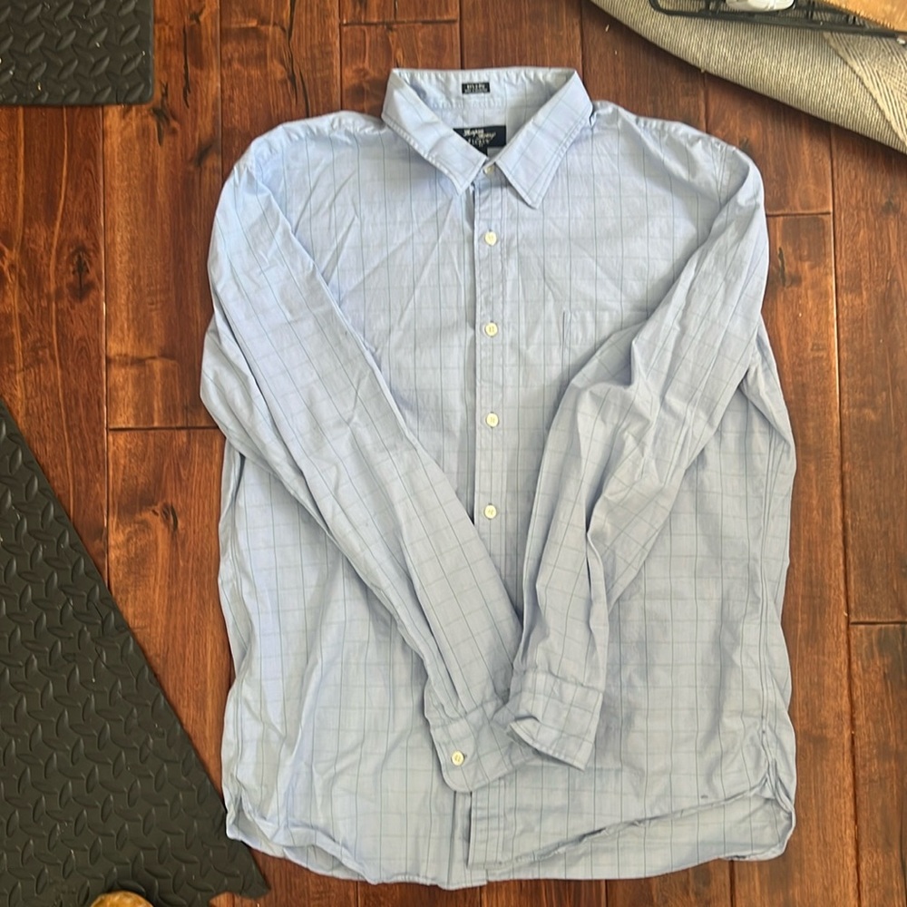 J. Crew Striped Button Down Size XL 17-17 1/2